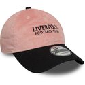 casquette-courbee-rose-et-noire-ajustable-9twenty-cord-liverpool-football-club-premier-league-new-era