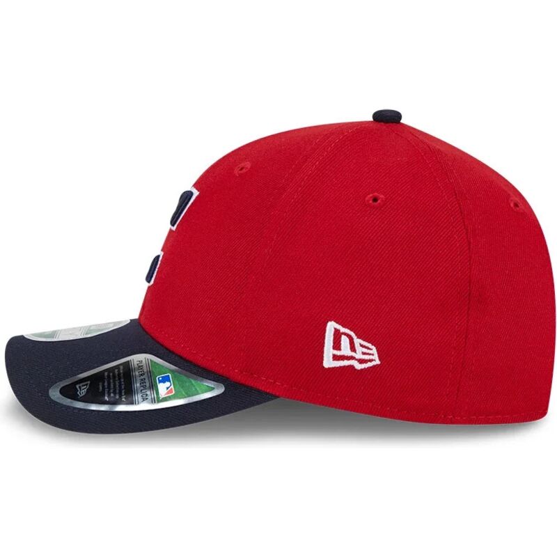 casquette-courbee-rouge-et-bleue-marine-snapback-9forty-m-crown-player-replica-cleveland-guardians-mlb-new-era