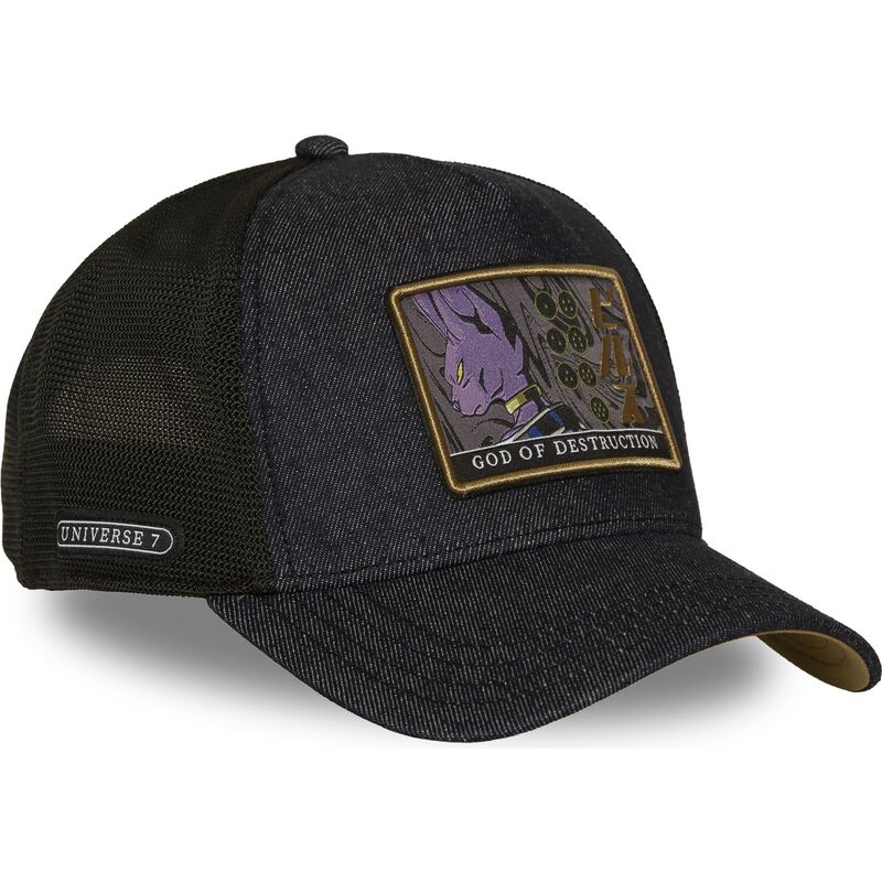 casquette-trucker-bleue-marine-et-noire-beerus-dbs9-des-dragon-ball-capslab