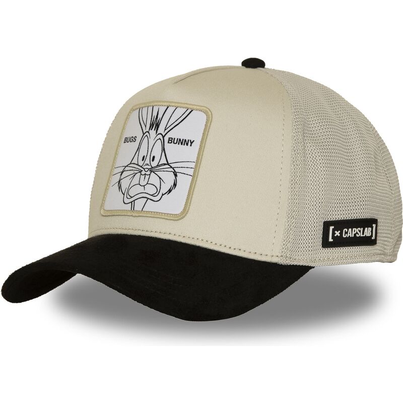 casquette-trucker-beige-et-noire-bugs-bunny-loo14-bic-looney-tunes-capslab casquette-trucker-beige-et-noire-bugs-bunny-loo14-bic-looney-tunes-capslab