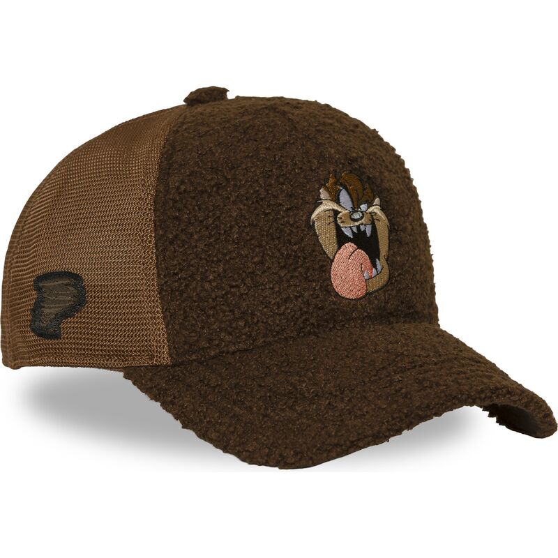 casquette-trucker-marron-diable-tasmanie-loo14-taz-looney-tunes-capslab casquette-trucker-marron-diable-tasmanie-loo14-taz-looney-tunes-capslab