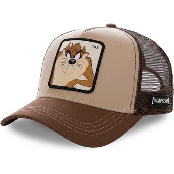 Casquette trucker marron Diable Tasmanie LOO TAZ2R Looney Tunes Capslab