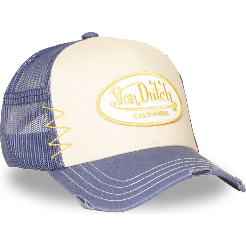 casquette-trucker-beige-et-violette-used-13-von-dutch casquette-trucker-beige-et-violette-used-13-von-dutch