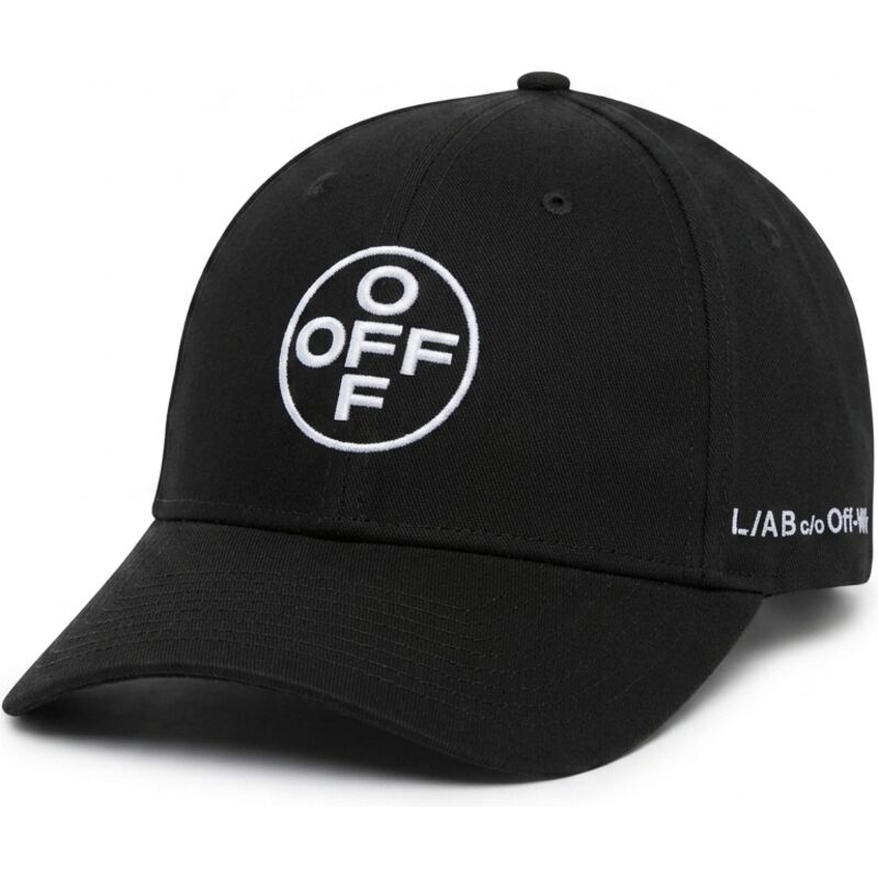 casquette-courbee-noire-ajustable-avec-logo-blanc-off-embroidered-twill-l-ab-c-o-off-white casquette-courbee-noire-ajustable-avec-logo-blanc-off-embroidered-twill-l-ab-c-o-off-white
