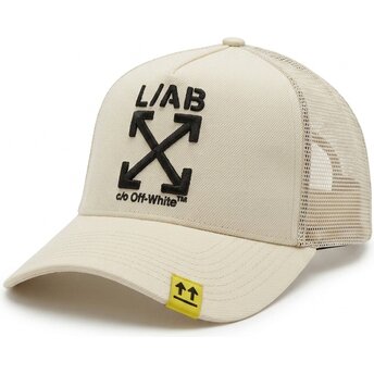 Casquette trucker beige avec logo noir Clamp Arrows L/AB c/o Off-White™