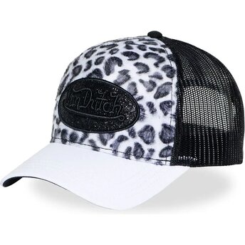 Casquette trucker léopard et noire LEOFUR E Von Dutch