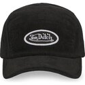 casquette-5-panel-courbee-noire-et-blanche-ajustable-c5p-vel05-von-dutch
