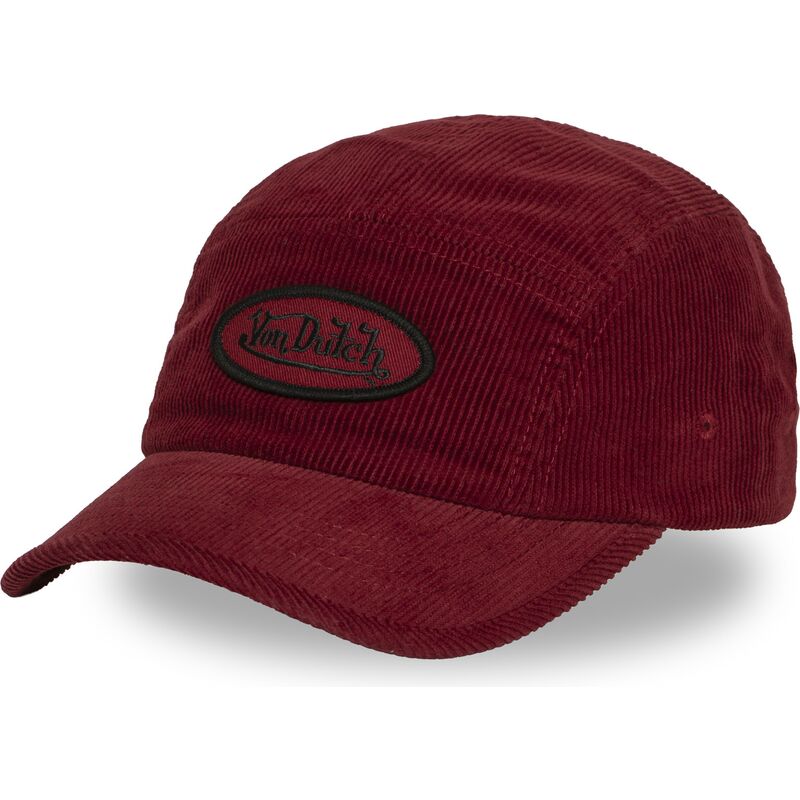 casquette-5-panel-courbee-rouge-ajustable-c5p-vel04-von-dutch casquette-5-panel-courbee-rouge-ajustable-c5p-vel04-von-dutch