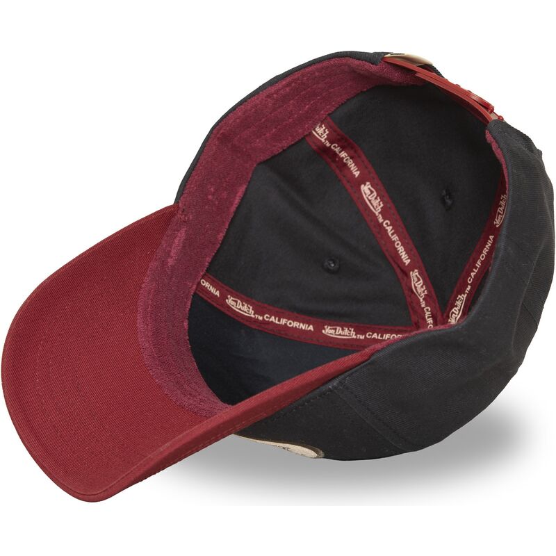 casquette-courbee-bleue-marine-et-rouge-snapback-terry-fv-von-dutch casquette-courbee-bleue-marine-et-rouge-snapback-terry-fv-von-dutch