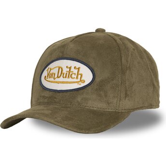 Casquette courbée verte snapback FUR FK Von Dutch