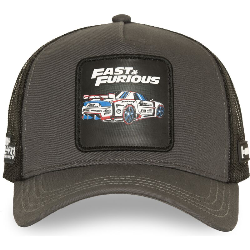 casquette-trucker-grise-et-noire-ff01-dri-fast-furious-capslab casquette-trucker-grise-et-noire-ff01-dri-fast-furious-capslab