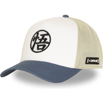 Casquette trucker beige et bleue marine Son Goku DBS9 BICO Dragon Ball Capslab