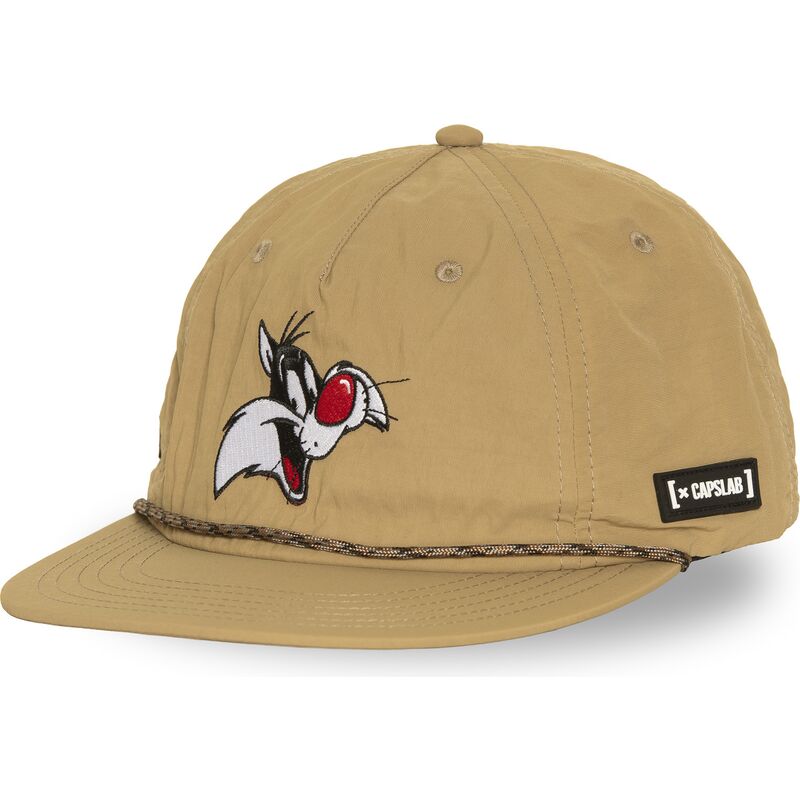 casquette-plate-beige-snapback-sylvestre-loo13-goob-looney-tunes-capslab