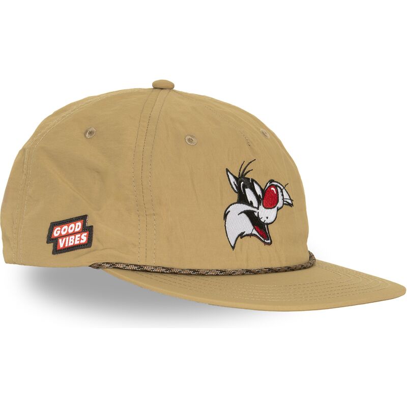 casquette-plate-beige-snapback-sylvestre-loo13-goob-looney-tunes-capslab