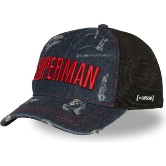 Casquette trucker bleue marine et noire Superman DC12 BLUE DC Comics Capslab