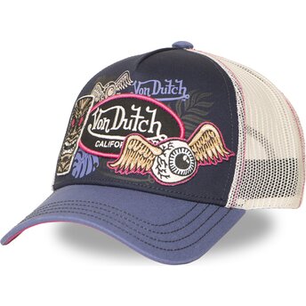 Casquette trucker violette PATCHES14 Von Dutch