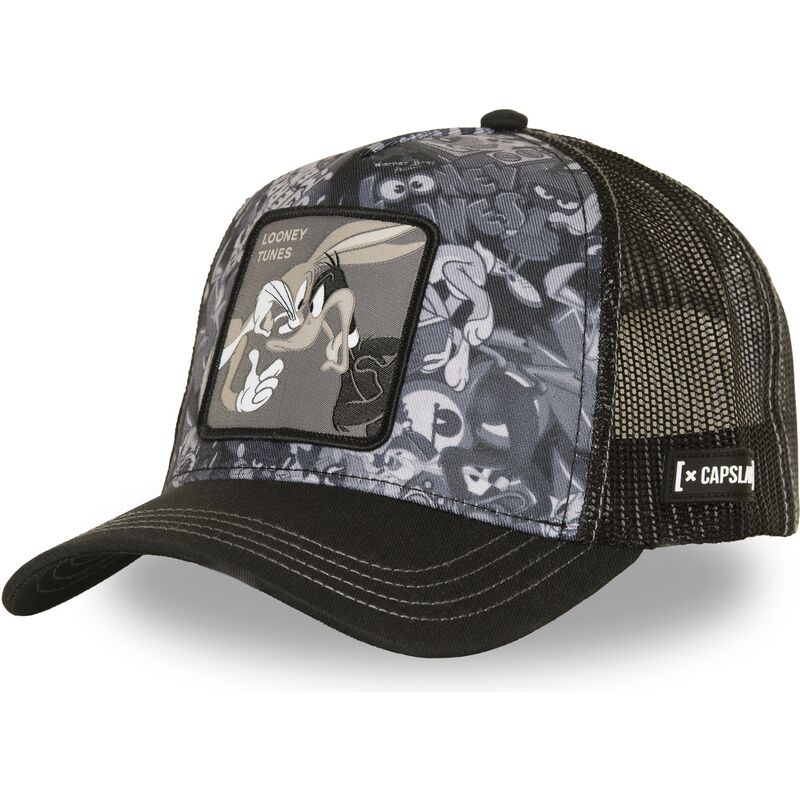 casquette-trucker-noire-bugs-bunny-et-daffy-duck-loo14-duo-looney-tunes-capslab