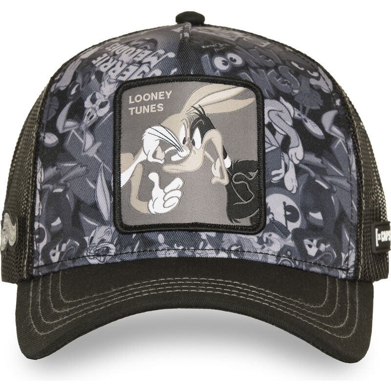 casquette-trucker-noire-bugs-bunny-et-daffy-duck-loo14-duo-looney-tunes-capslab
