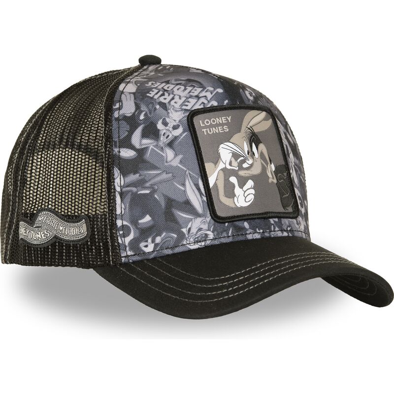 casquette-trucker-noire-bugs-bunny-et-daffy-duck-loo14-duo-looney-tunes-capslab