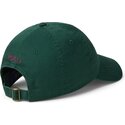 casquette-courbee-verte-fonce-ajustable-avec-logo-grenat-cotton-chino-classic-sport-polo-ralph-lauren
