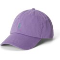 casquette-courbee-violette-ajustable-avec-logo-grise-cotton-chino-classic-sport-polo-ralph-lauren