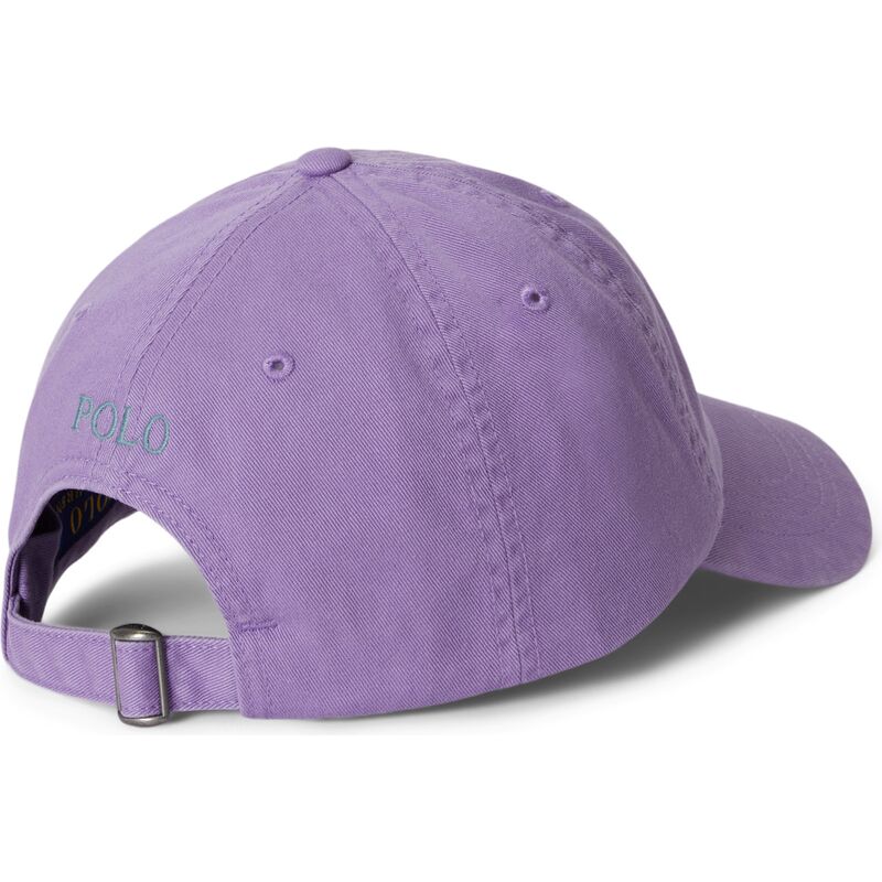 casquette-courbee-violette-ajustable-avec-logo-grise-cotton-chino-classic-sport-polo-ralph-lauren casquette-courbee-violette-ajustable-avec-logo-grise-cotton-chino-classic-sport-polo-ralph-lauren