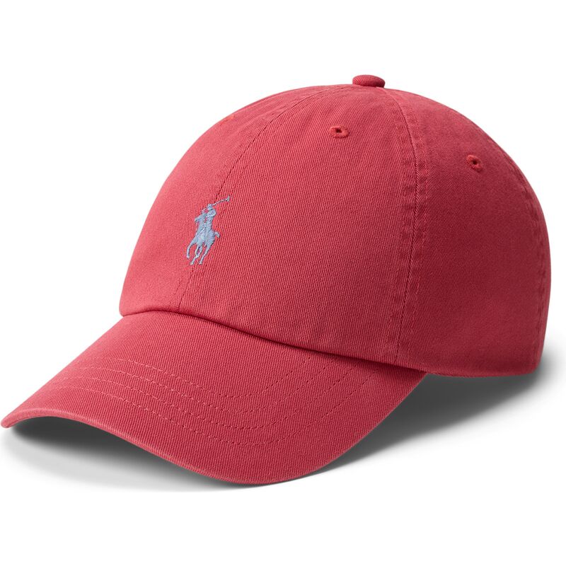 casquette-courbee-rouge-ajustable-avec-logo-grise-cotton-chino-classic-sport-polo-ralph-lauren