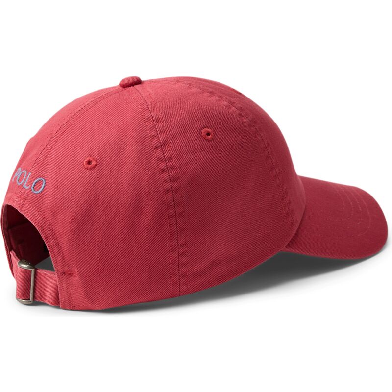 casquette-courbee-rouge-ajustable-avec-logo-grise-cotton-chino-classic-sport-polo-ralph-lauren