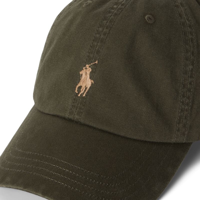 casquette-courbee-verte-fonce-ajustable-avec-logo-marron-cotton-chino-classic-sport-polo-ralph-lauren