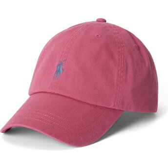 Casquette courbée rose ajustable avec logo grise Cotton Chino Classic Sport Polo Ralph Lauren