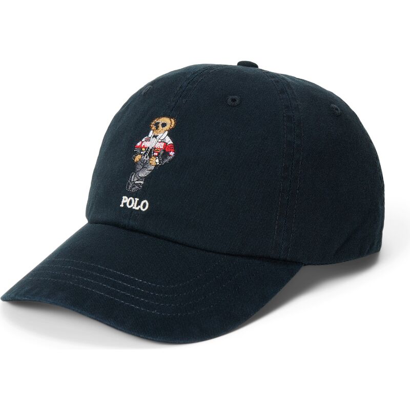 casquette-courbee-noire-ajustable-woven-polo-bear-polo-ralph-lauren