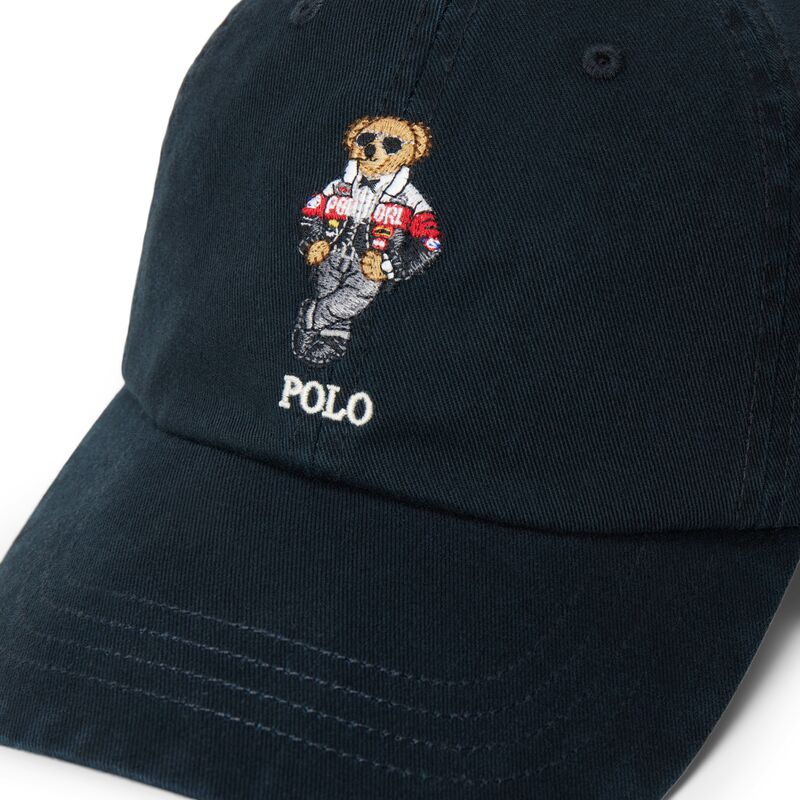 casquette-courbee-noire-ajustable-woven-polo-bear-polo-ralph-lauren