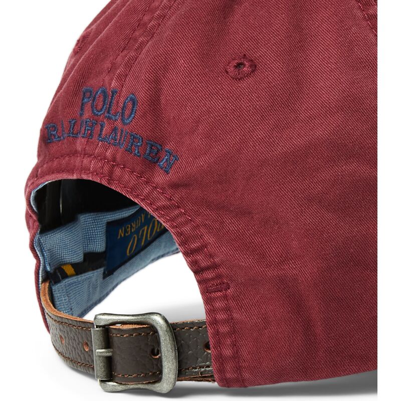 casquette-courbee-rouge-ajustable-classic-sport-rich-ruby-polo-ralph-lauren