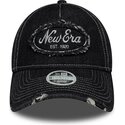 casquette-courbee-noire-ajustable-pour-femme-9twenty-a-frame-distress-new-era