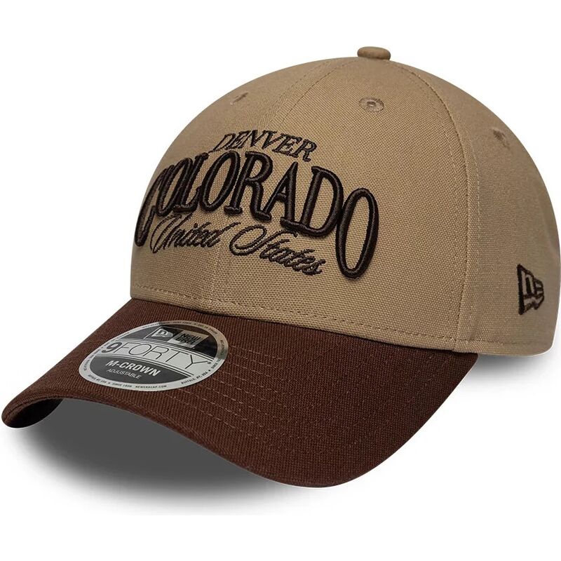 casquette-courbee-marron-ajustable-9forty-m-crown-wordmark-denver-colorado-new-era casquette-courbee-marron-ajustable-9forty-m-crown-wordmark-denver-colorado-new-era
