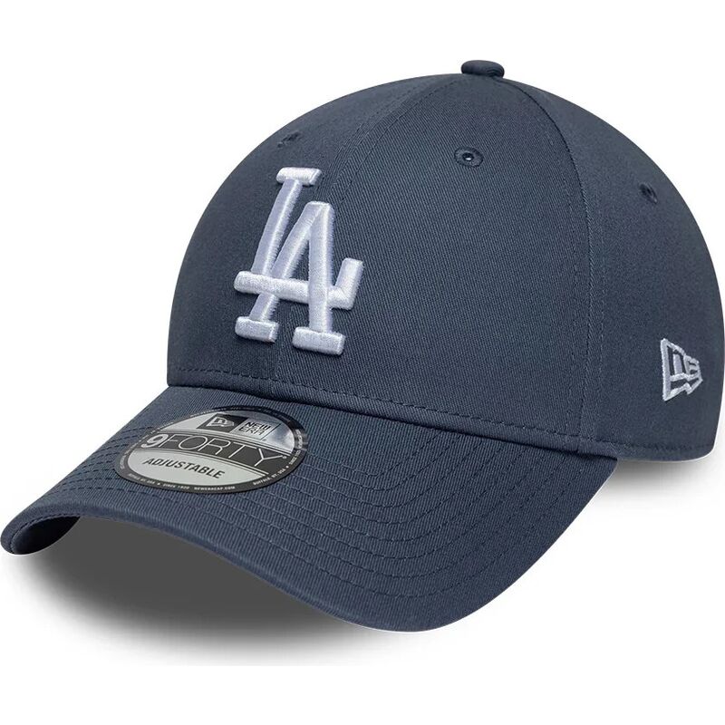 casquette-courbee-grise-ajustable-9forty-league-essential-los-angeles-dodgers-mlb-new-era