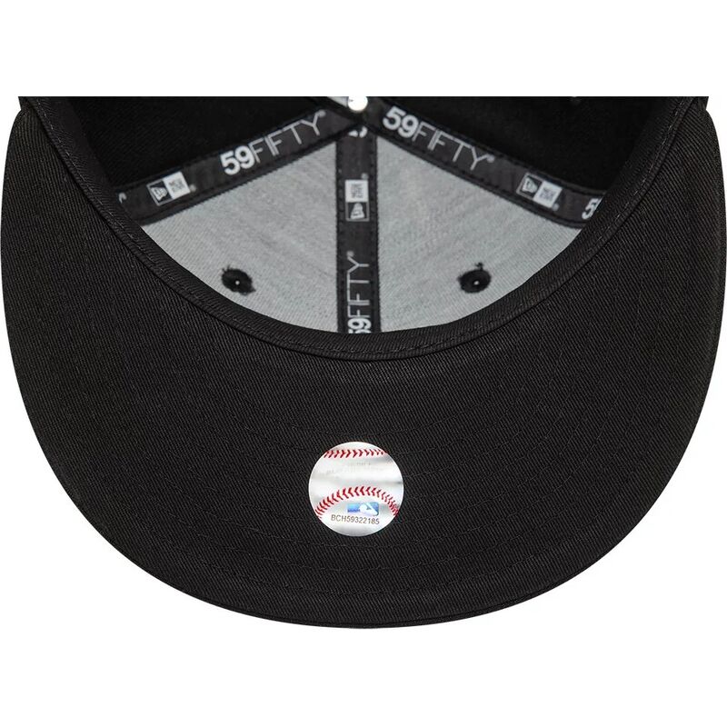 casquette-plate-noire-ajustee-avec-logo-noir-59fifty-league-essential-los-angeles-dodgers-mlb-new-era