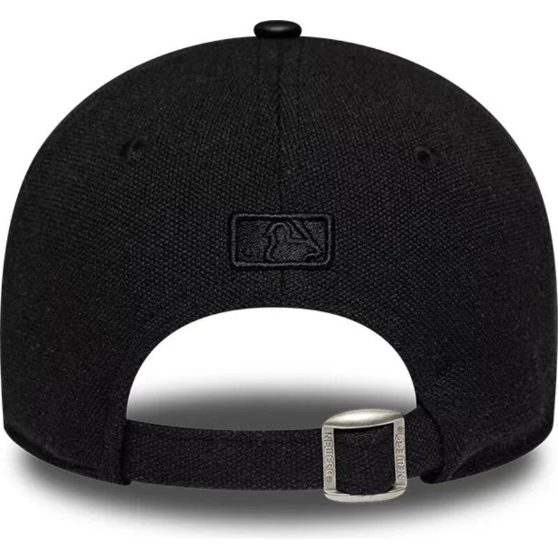 casquette-courbee-noire-ajustable-pour-femme-avec-logo-noir-9forty-m-crown-a-frame-fabric-mix-new-york-yankees-mlb-new-era