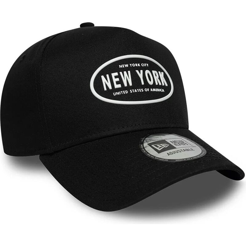 casquette-courbee-noire-snapback-e-frame-rubber-logo-new-york-new-era casquette-courbee-noire-snapback-e-frame-rubber-logo-new-york-new-era