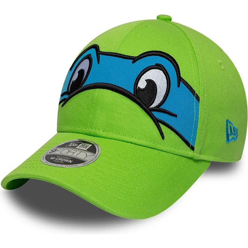 casquette-courbee-verte-snapback-pour-enfant-9forty-m-crown-face-lionnardo-tortues-ninja-new-era