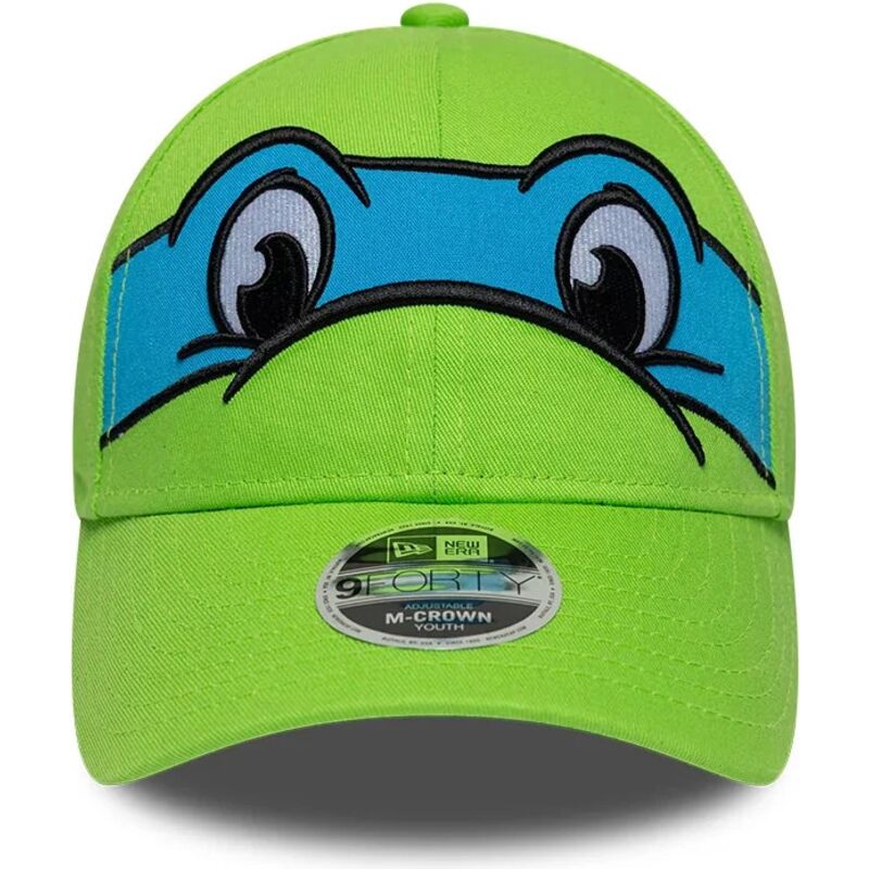 casquette-courbee-verte-snapback-pour-enfant-9forty-m-crown-face-lionnardo-tortues-ninja-new-era