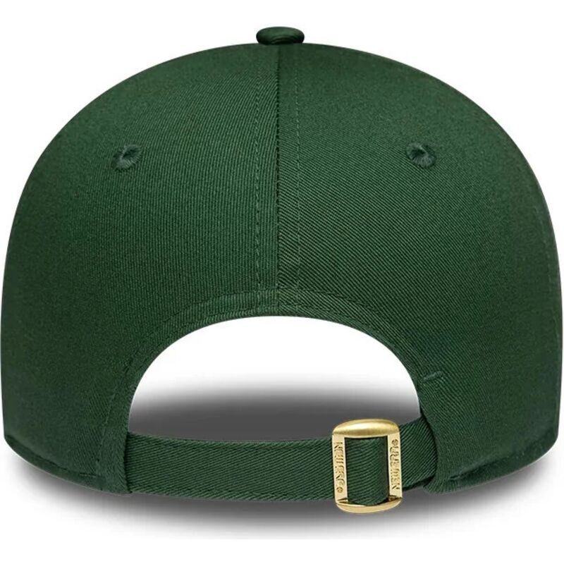 casquette-courbee-verte-ajustable-pour-femme-9forty-metallic-new-york-yankees-mlb-new-era