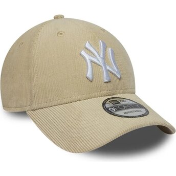 Casquette courbée beige snapback 9FORTY Entry Cord New York Yankees MLB New Era