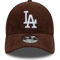casquette-courbee-marron-snapback-9forty-entry-cord-los-angeles-dodgers-mlb-new-era