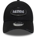 casquette-courbee-noire-ajustable-9forty-gem-patch-distress-alone-new-era