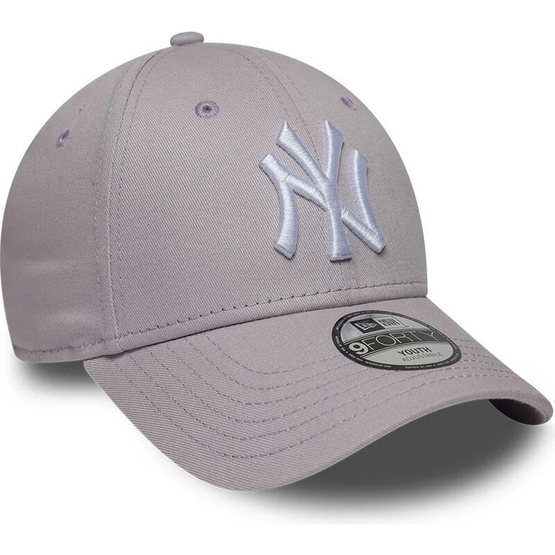 casquette-courbee-violette-claire-ajustable-pour-enfant-9forty-league-essential-new-york-yankees-mlb-new-era