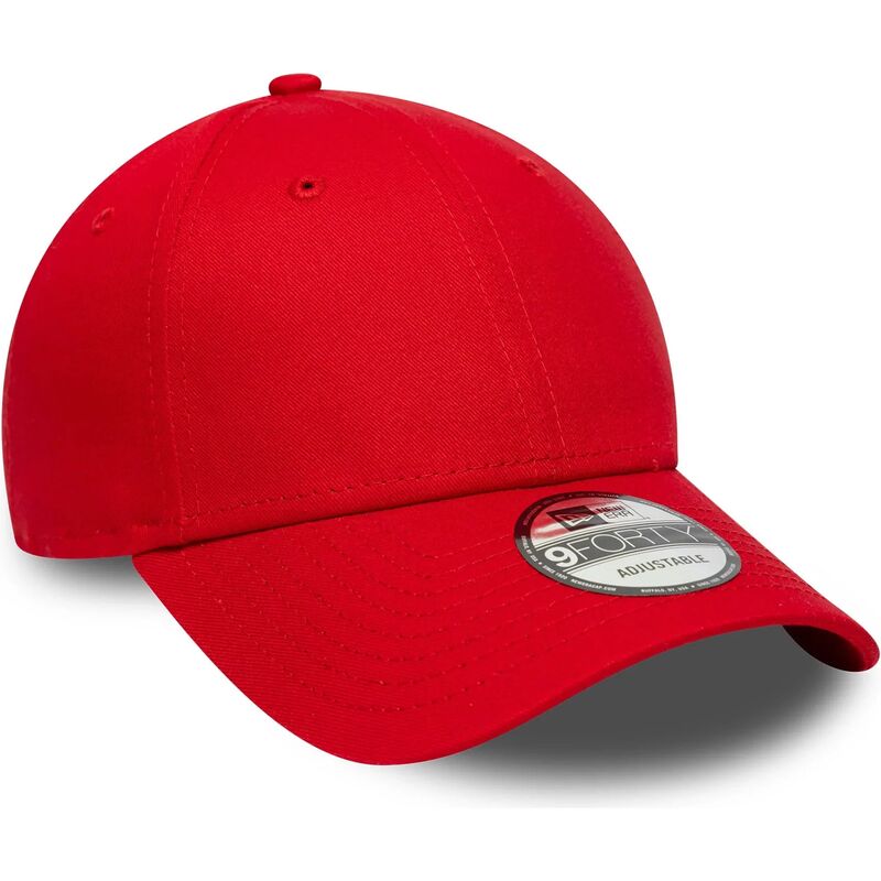 casquette-courbee-rouge-ajustable-9forty-basic-flag-new-era
