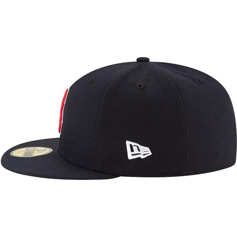 casquette-plate-bleue-marine-ajustee-59fifty-ac-perf-boston-red-sox-mlb-new-era