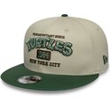 casquette-plate-verte-et-beige-snapback-pour-enfant-9fifty-tortues-ninja-new-era