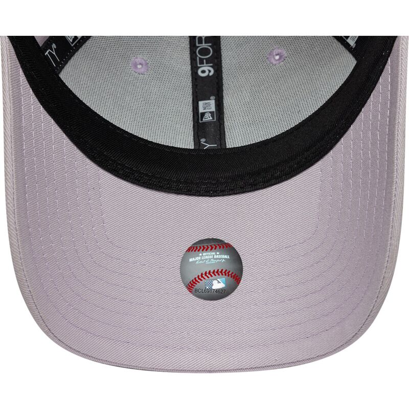 casquette-courbee-violette-claire-ajustable-pour-femme-9forty-league-essential-los-angeles-dodgers-mlb-new-era